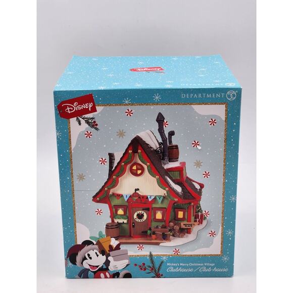 Dept 56 Mickey's Merry Christmas Village Clubhouse 6010492 Brand New In Box - Picture 7 of 13
